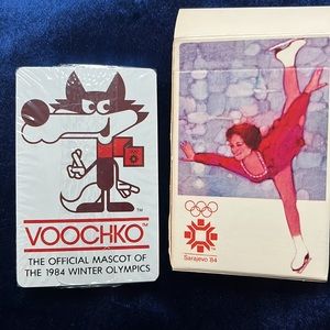 Sarajevo 1984 Olympics Playing Cards Sealed in Package Figure Skater